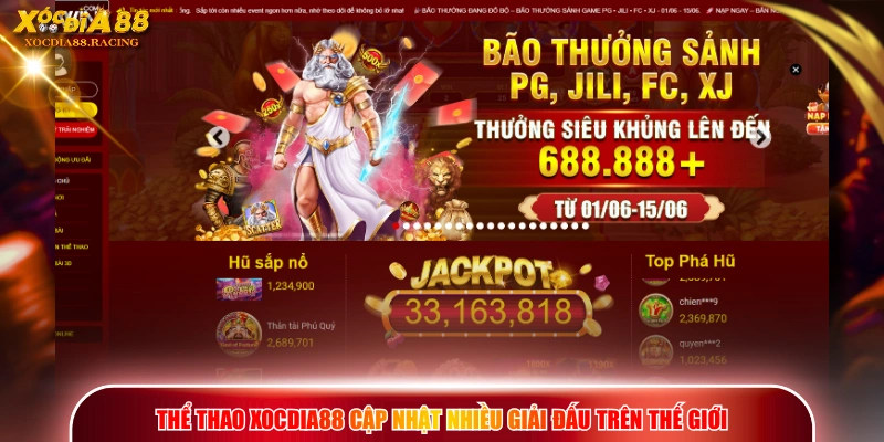 XOCDIA88 | Trang Chủ Chính Thức 2026 | Uy Tín Top 1 Châu Á 16 Thể thao XOCDIA88 cập nhật nhiều giải đấu trên thế giới