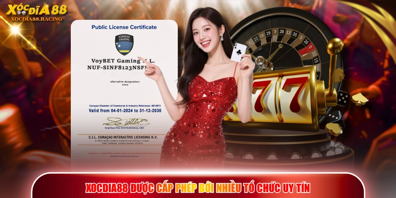XOCDIA88 | Trang Chủ Chính Thức 2026 | Uy Tín Top 1 Châu Á 11 XOCDIA88 được cấp phép bởi nhiều tổ chức uy tín